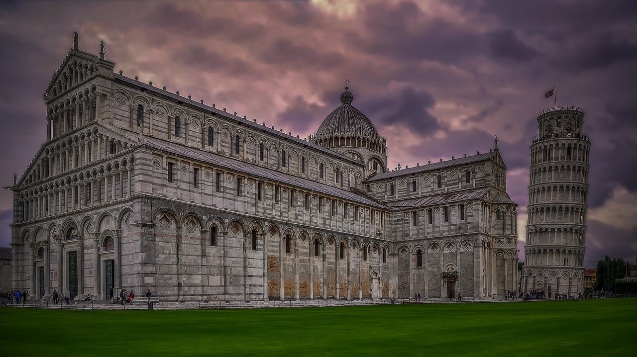 Stop at the Leaning Tower of Pisa