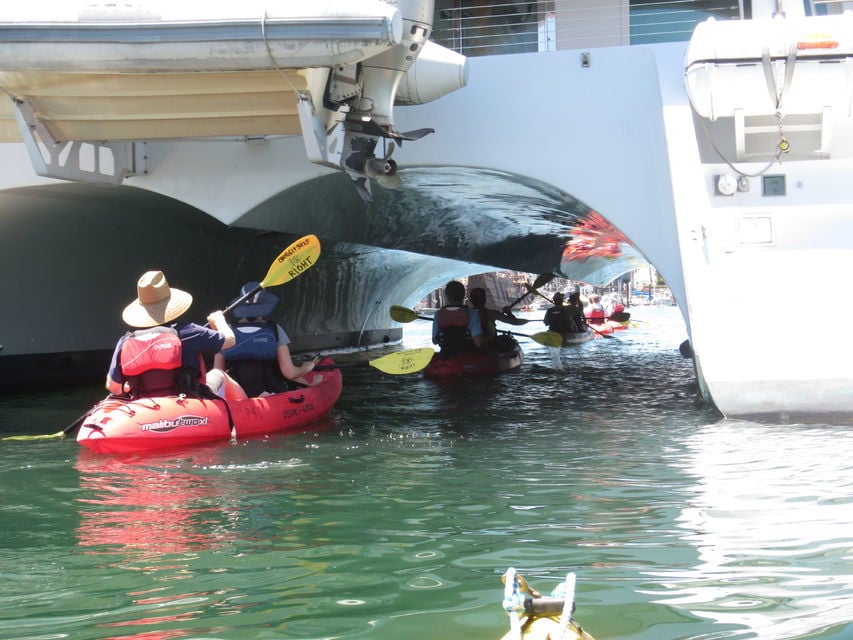 Take out a kayak together