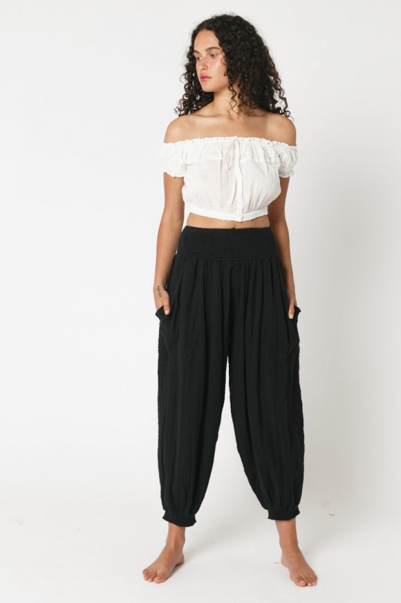 Top 86+ white harem trousers best - in.cdgdbentre