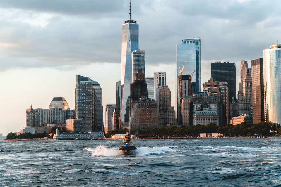 jetski on New York Harbor