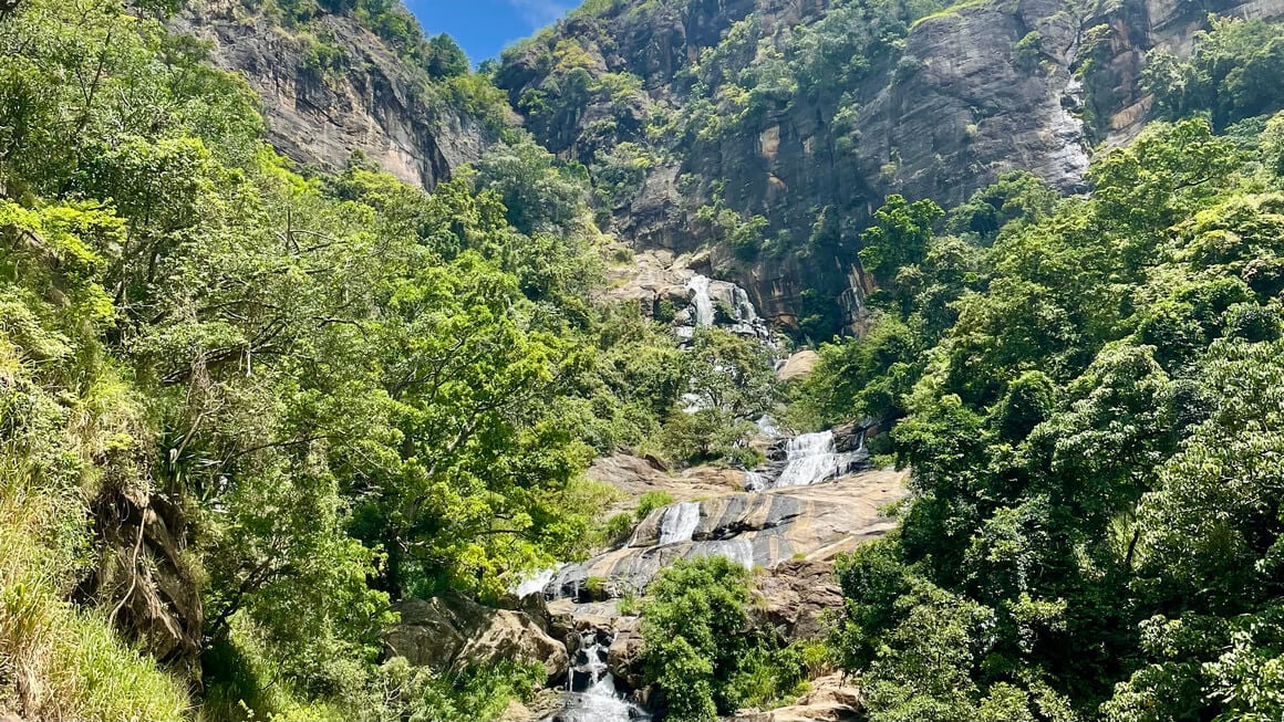 waterfall in ella sri lanka