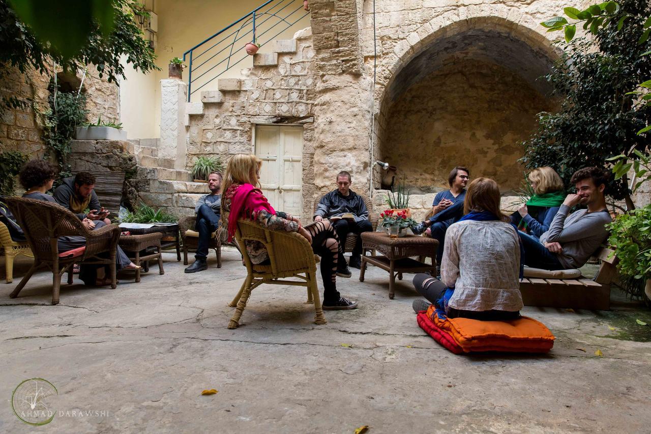 Chilling at the Abraham Hostel in Nazareth