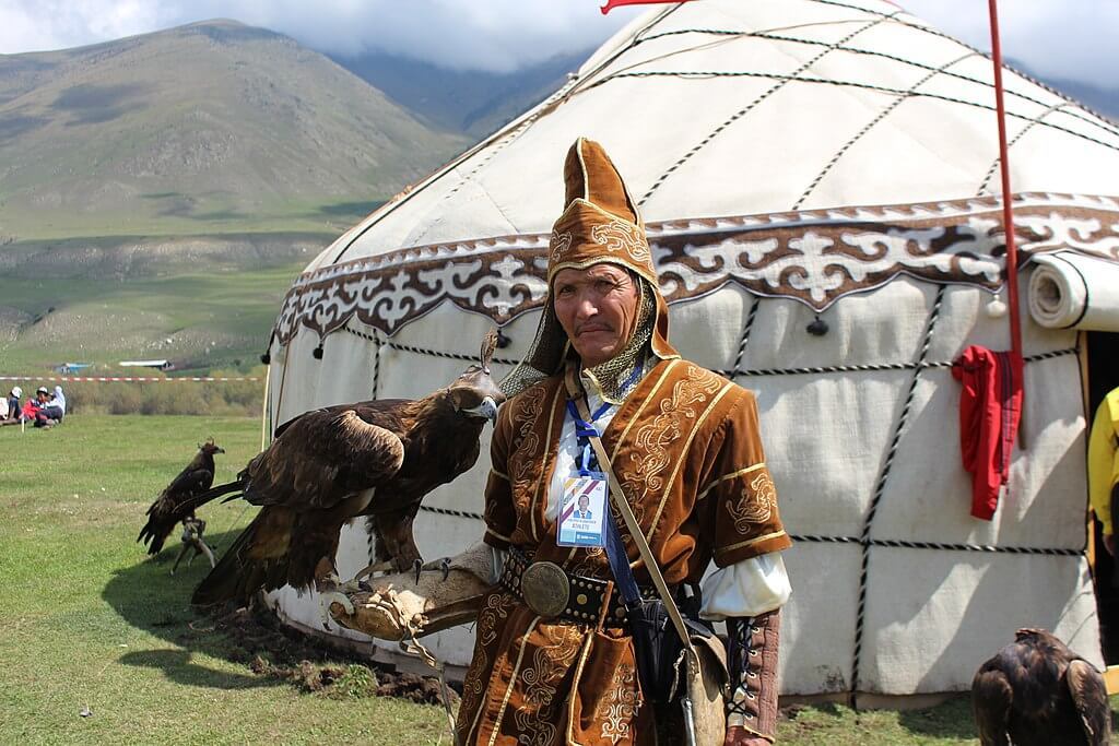 eagle hunter in kyrgyzstan