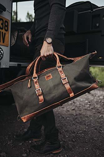 Lightweight Luxury Leather Duffel Bag for Men - Day Bag