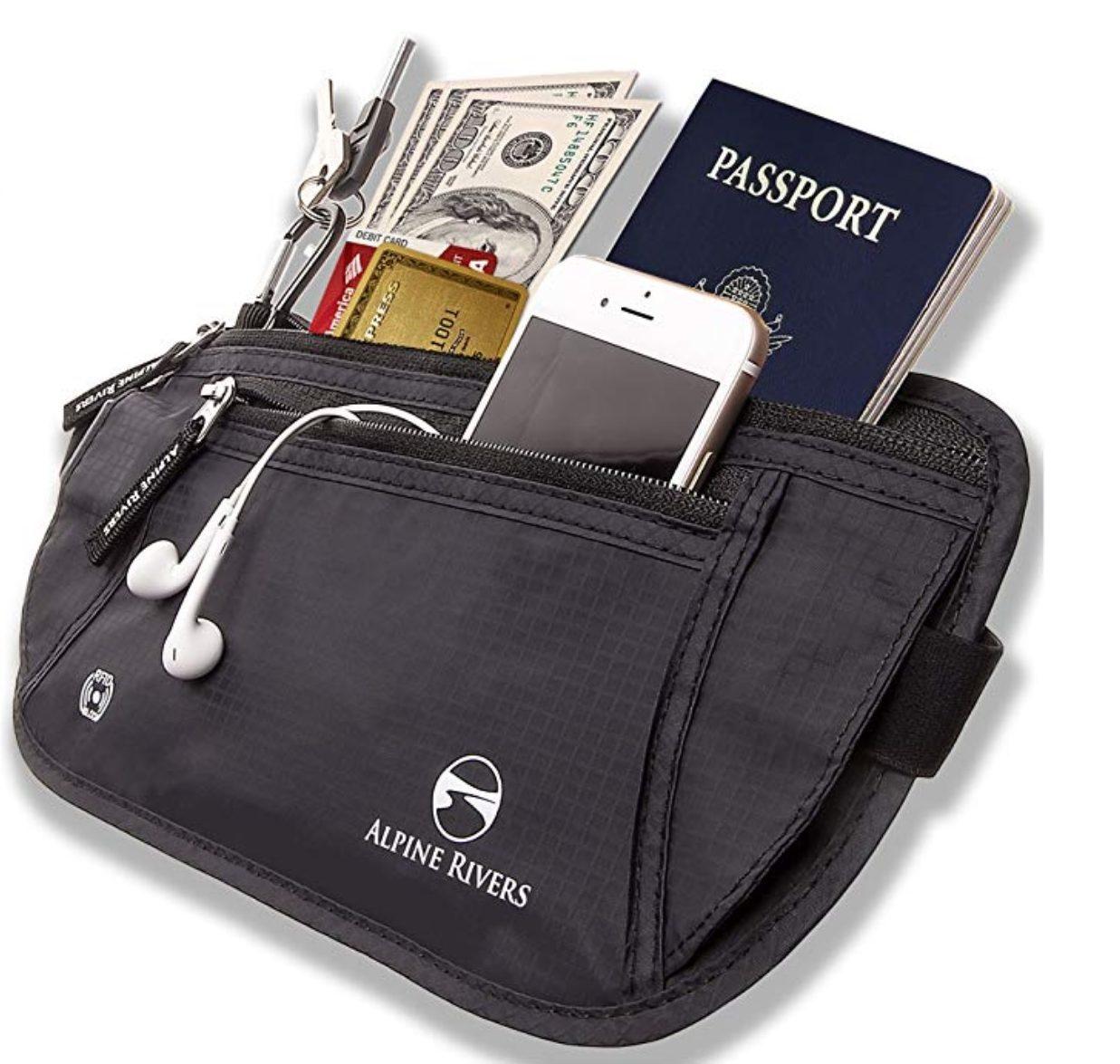 money belt for travel kmart