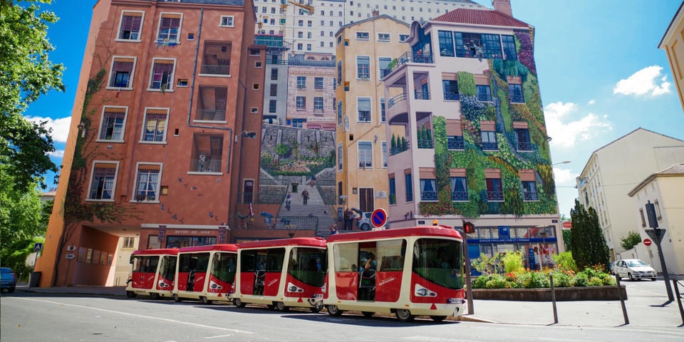 Chug around town on a tram