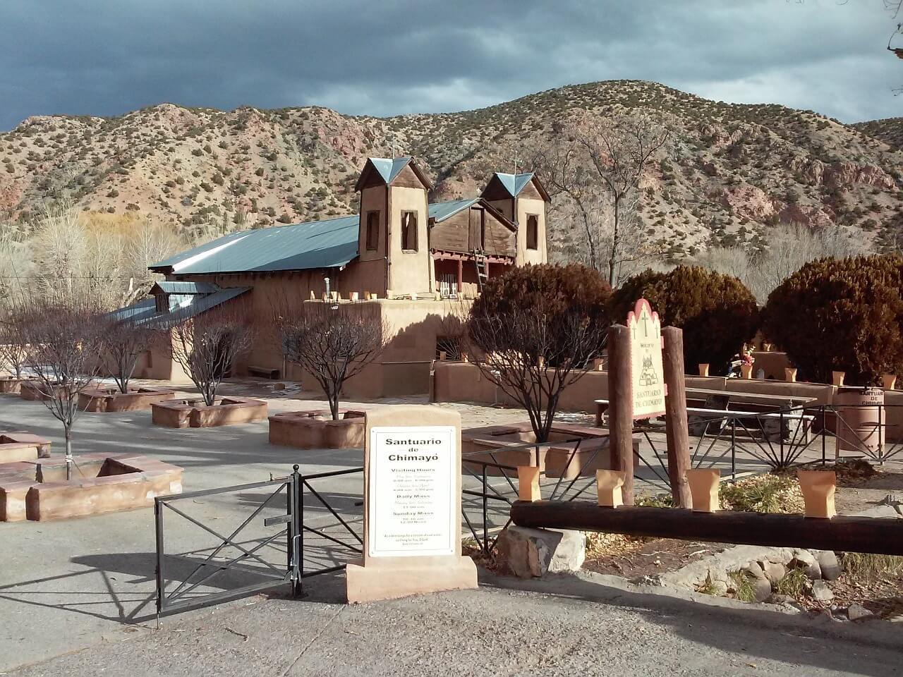 high road to taos and the San Francisco de Asís Mission Church in Chimayó