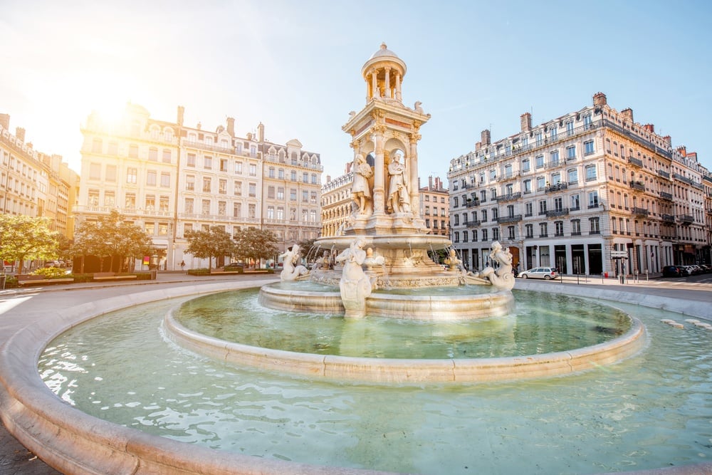 Place des Jacobins in Lyon, France