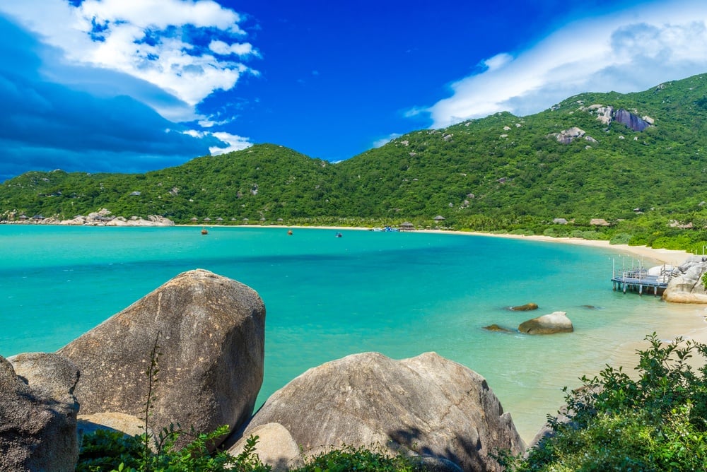 Beautiful Beach near Nha Trang at Ninh Van Bay