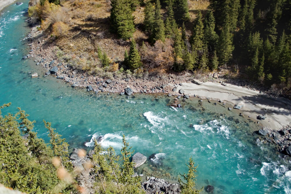 river rapids in kyrgyzstan