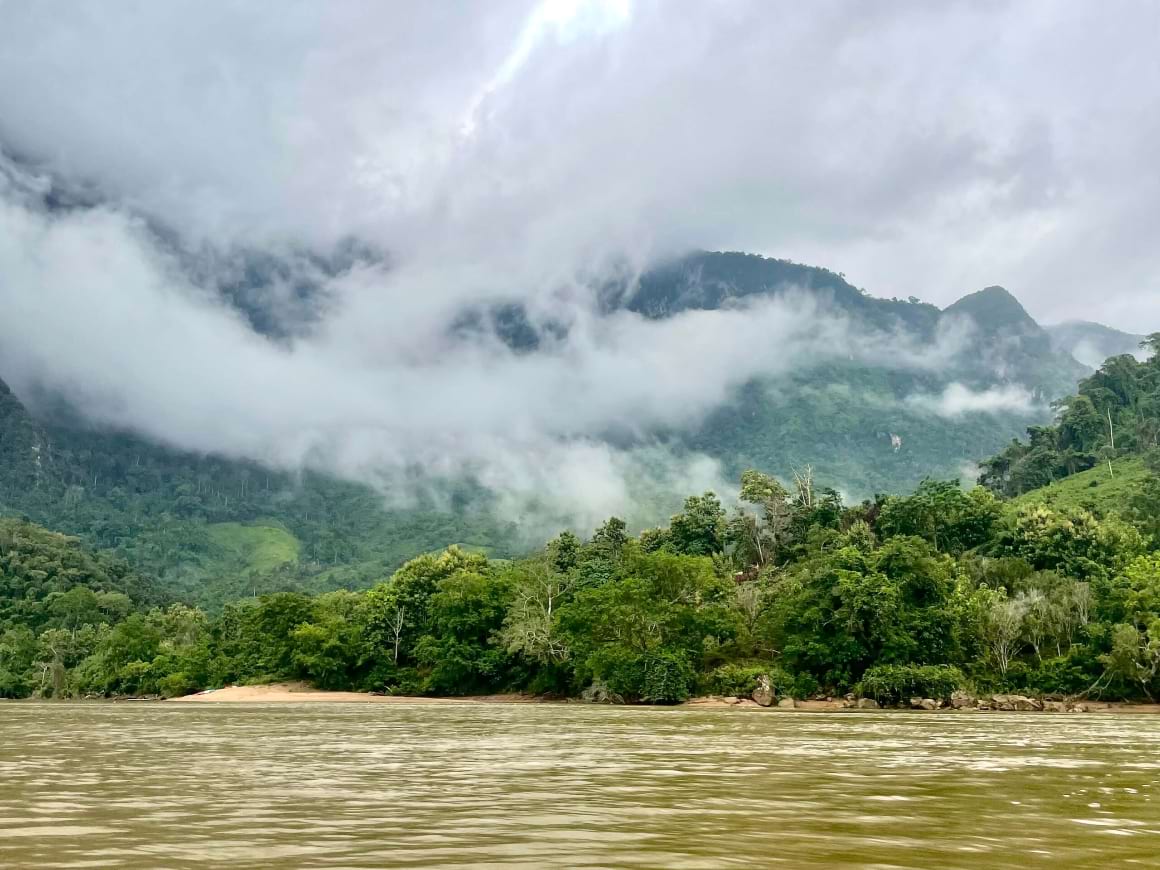 the misty mekong river, laos