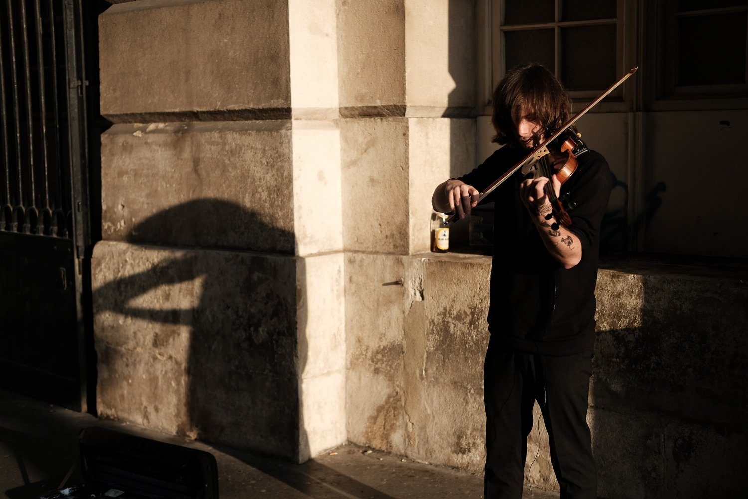 street musician in vienna 