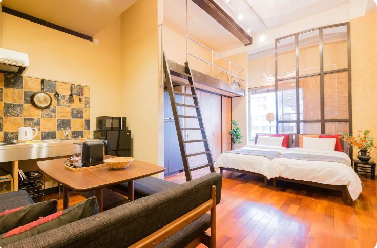 Spacious Loft near Kyoto Station