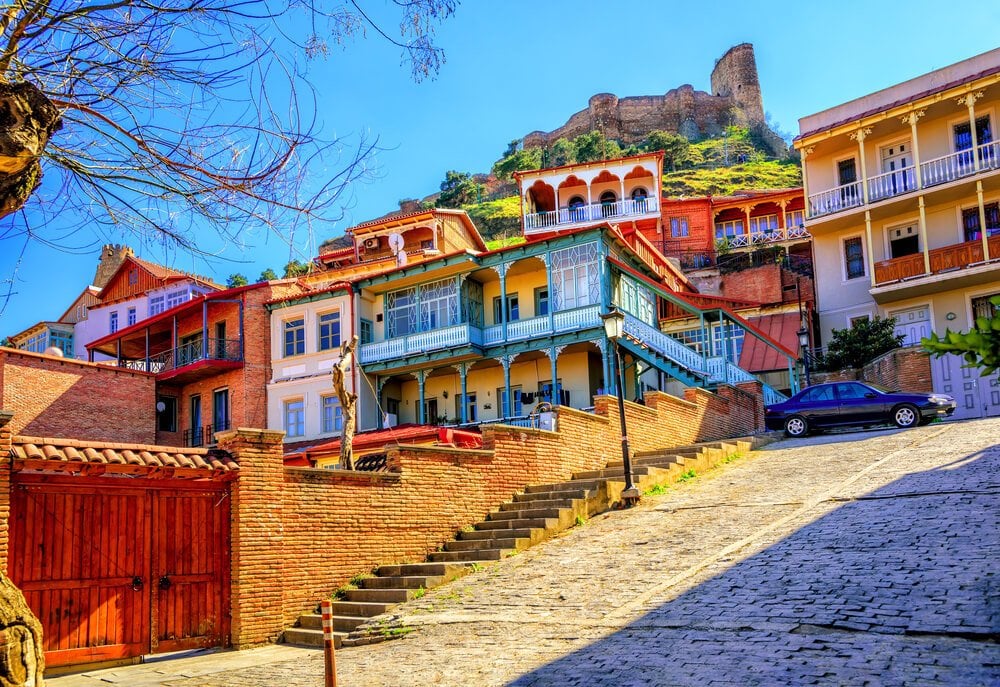 Tbilisi Old Town neighbourhood - best location for digital nomads in Georgia