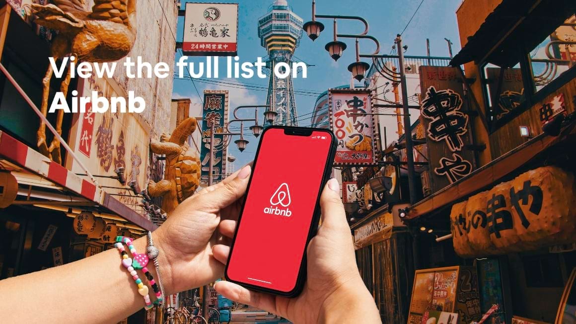 in content airbnb osaka wishlist