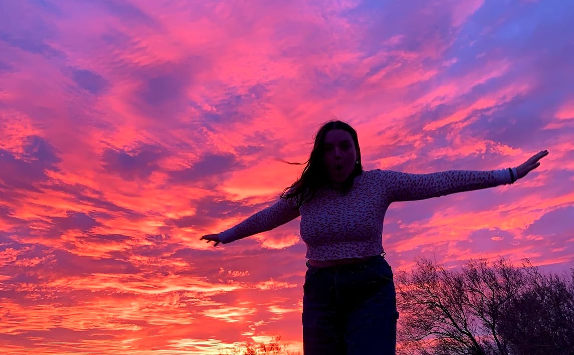 A beautiful sunset in Tucson, Arizona.