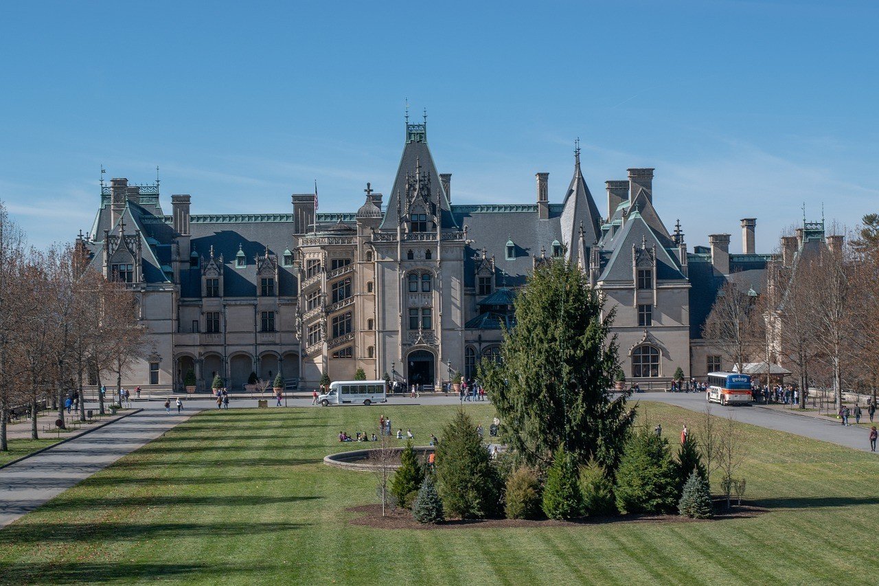 A sweeping view of Biltmore one of the best places to stay in Asheville