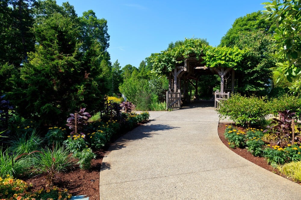A botanical garden in Montford Area Historic District Asheville