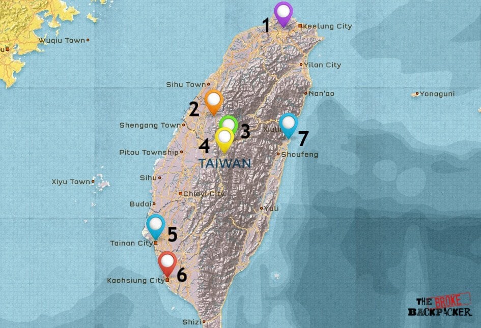 Taiwan map