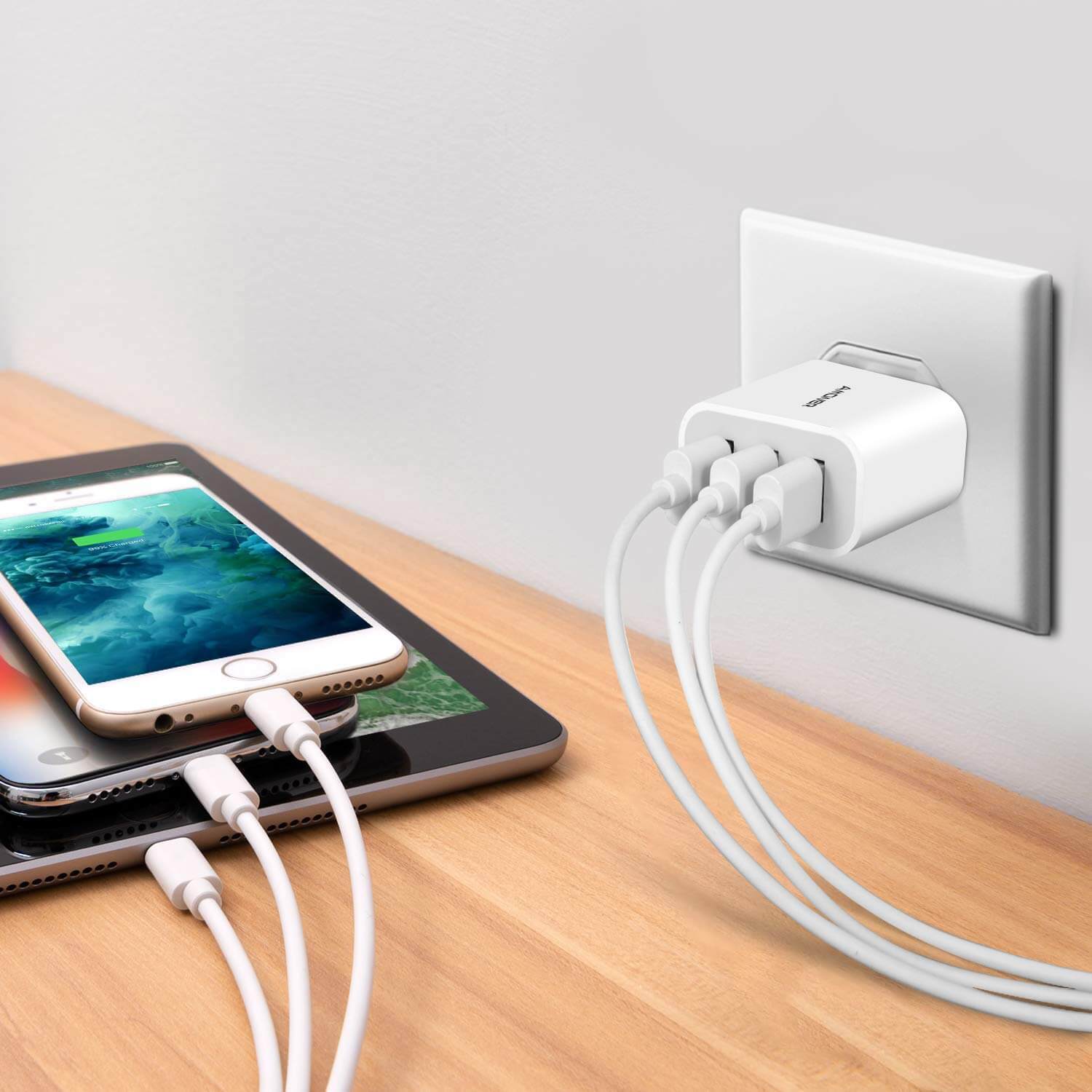 Multi-port charger - hostel gadget for convenience