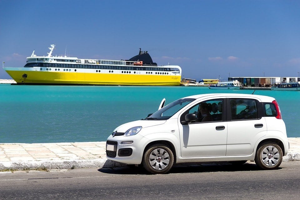 renting a car in greece