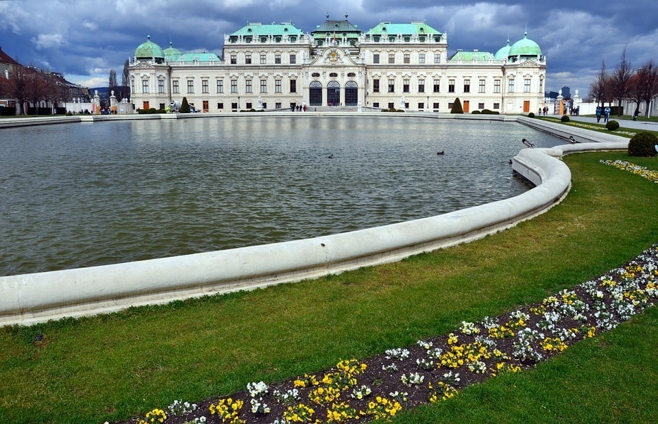 Beautiful Schloss Belvedere in Vienna, Austria