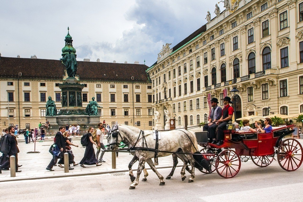 Stunning Palace and square in Vienna.