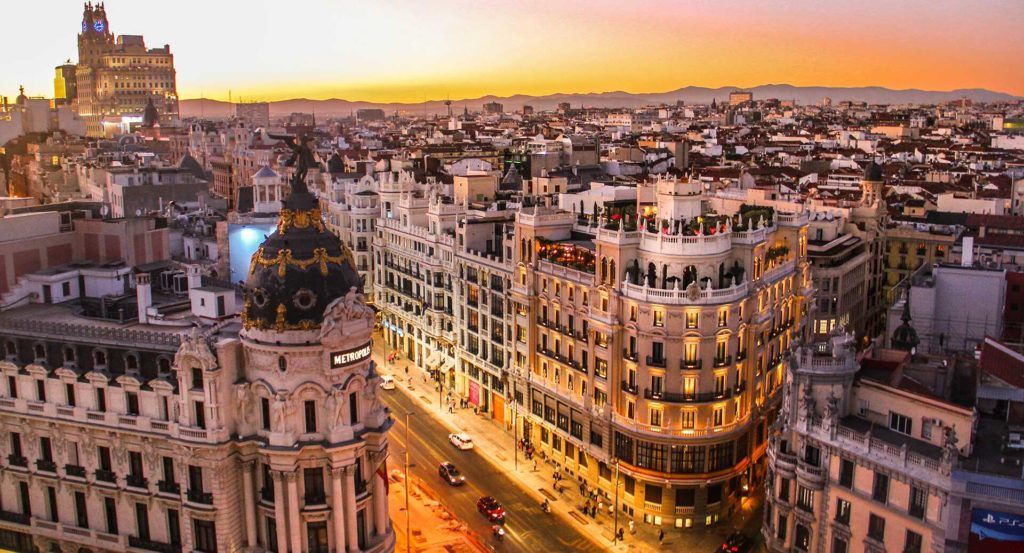 Gran Via in Madrid