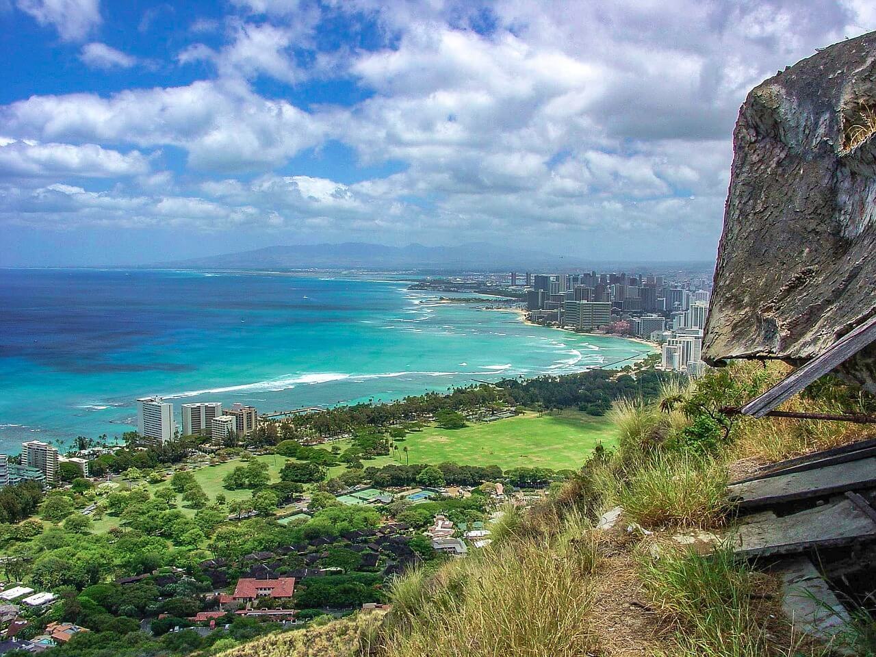 The stunning sea views from Diamond Head make it one of The Best Places to Stay in Oahu