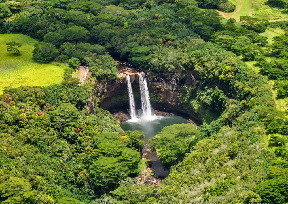 waterfalls in east kauai