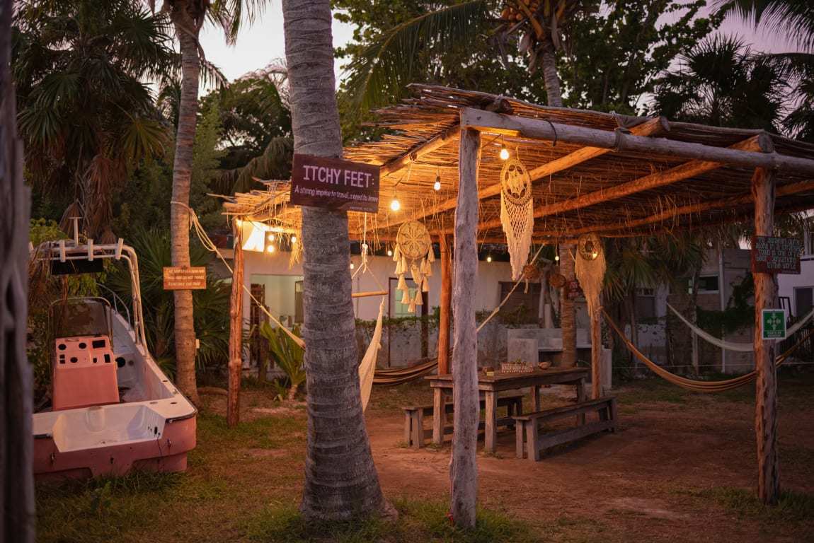 Mapache Hostel best hostel in holbox