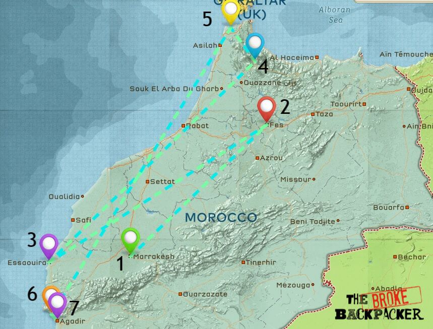 Morocco Map