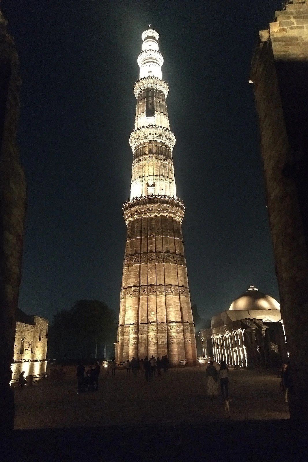 Night Walk at Qutub Minar