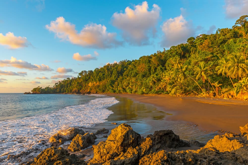 Tamarindo beach in Costa Rica, typical paradise in central america.