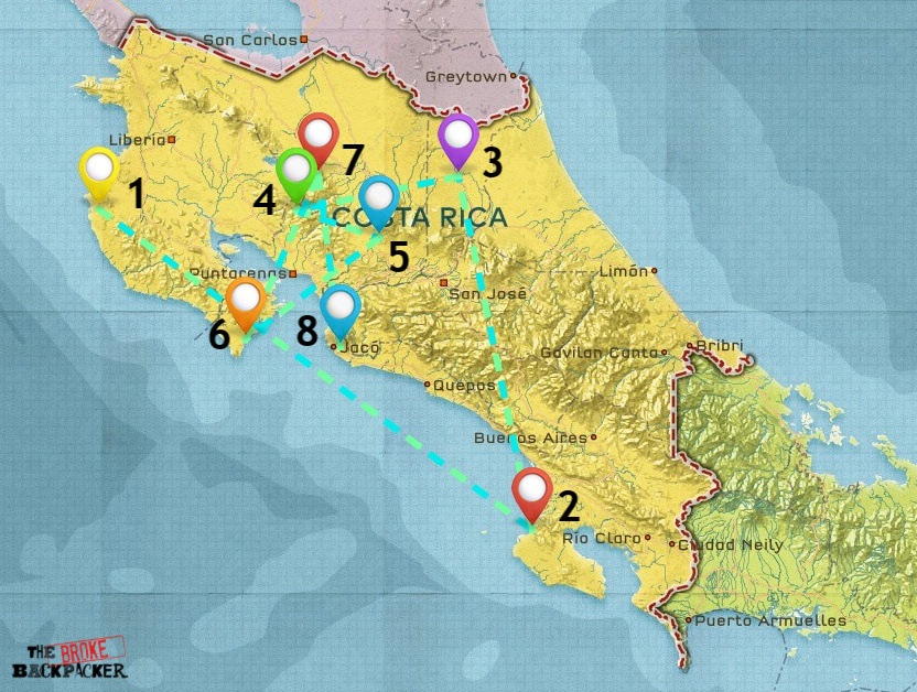 Costa Rica Map