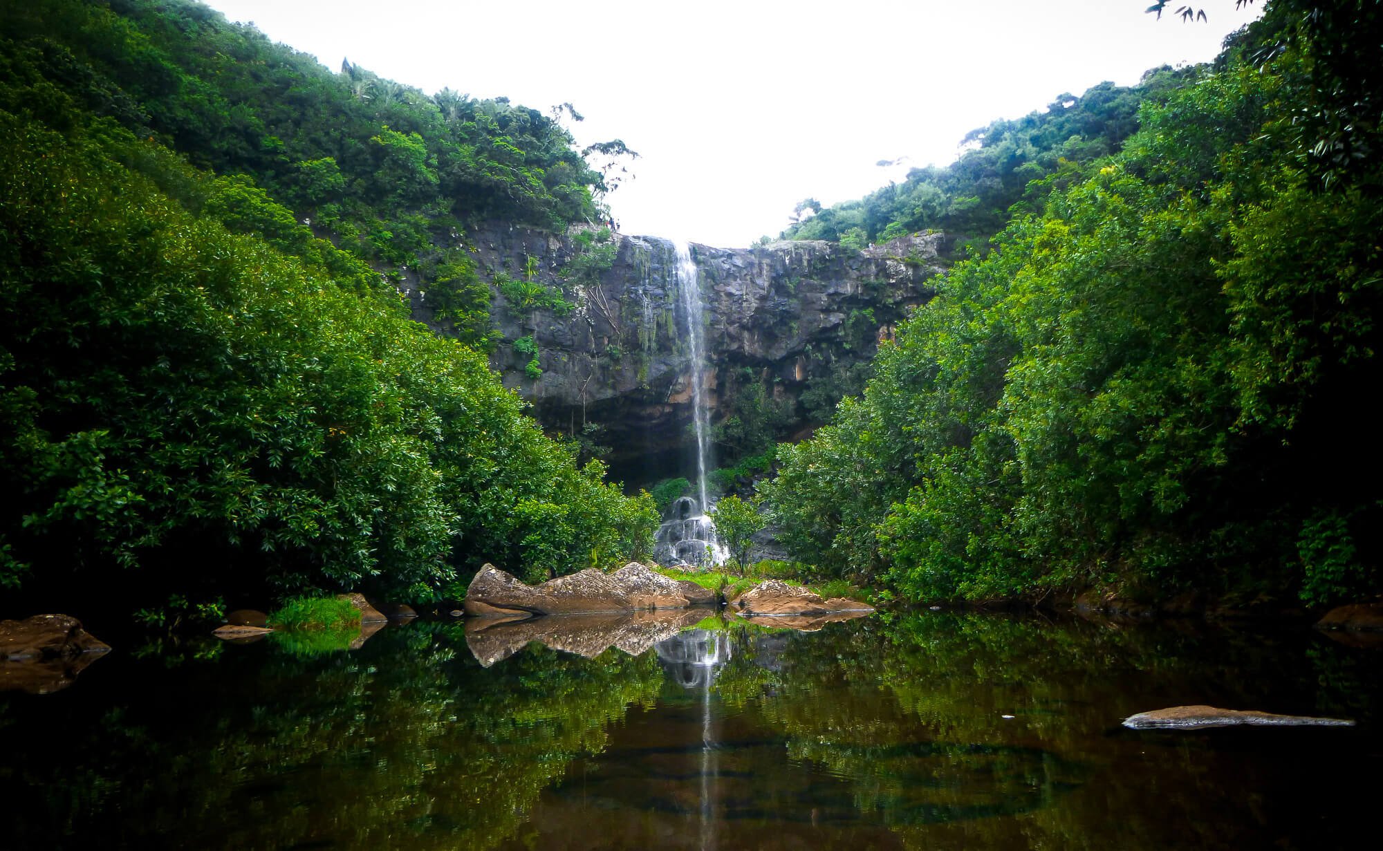 Hiking Tamarind Falls (Sept Cascade) in Mauritius