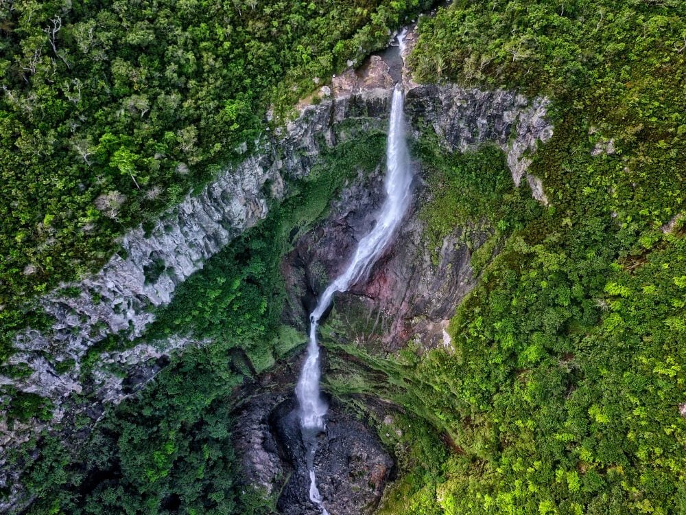 Drone aerial of Cascade 500 Pieds