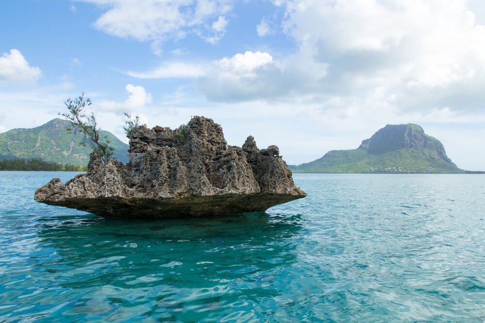 Crystal Rock at Ile aux Benitiers - a famous beautiful island of Mauritius