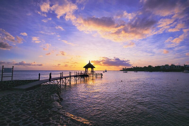 Sunrise at the beach - romantic thing to do in Mauritius