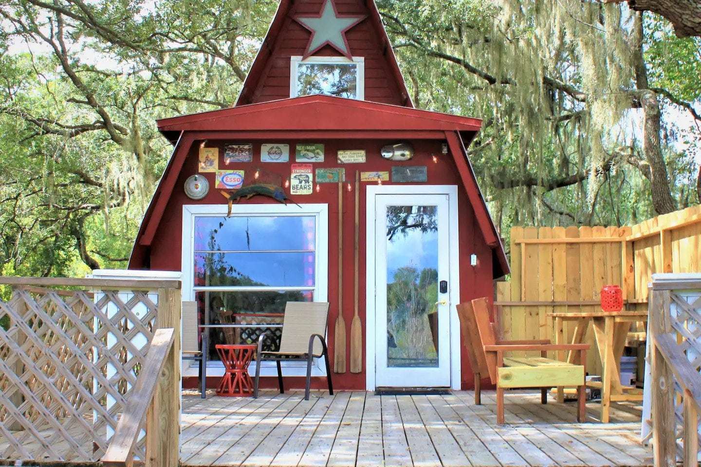 Camp Fox Den A-frame Cabin