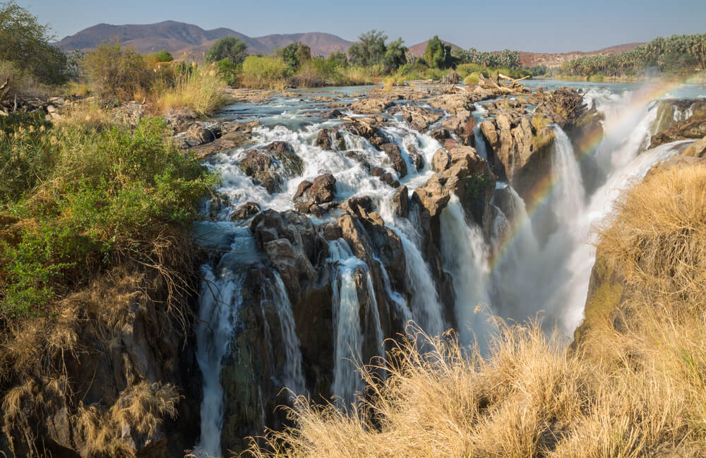 Large waterfall in Kaokoland, Namibia