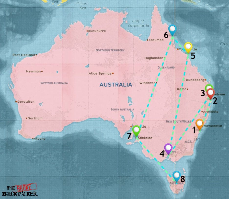 australia map