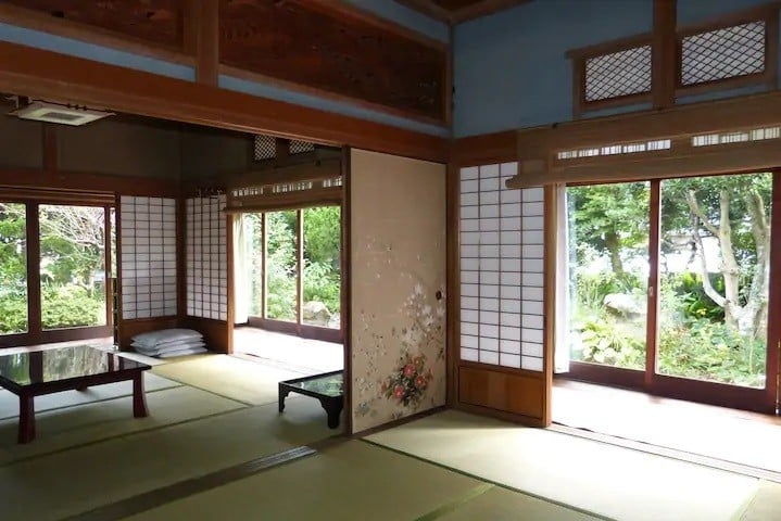 Guest room in traditional house, Japan