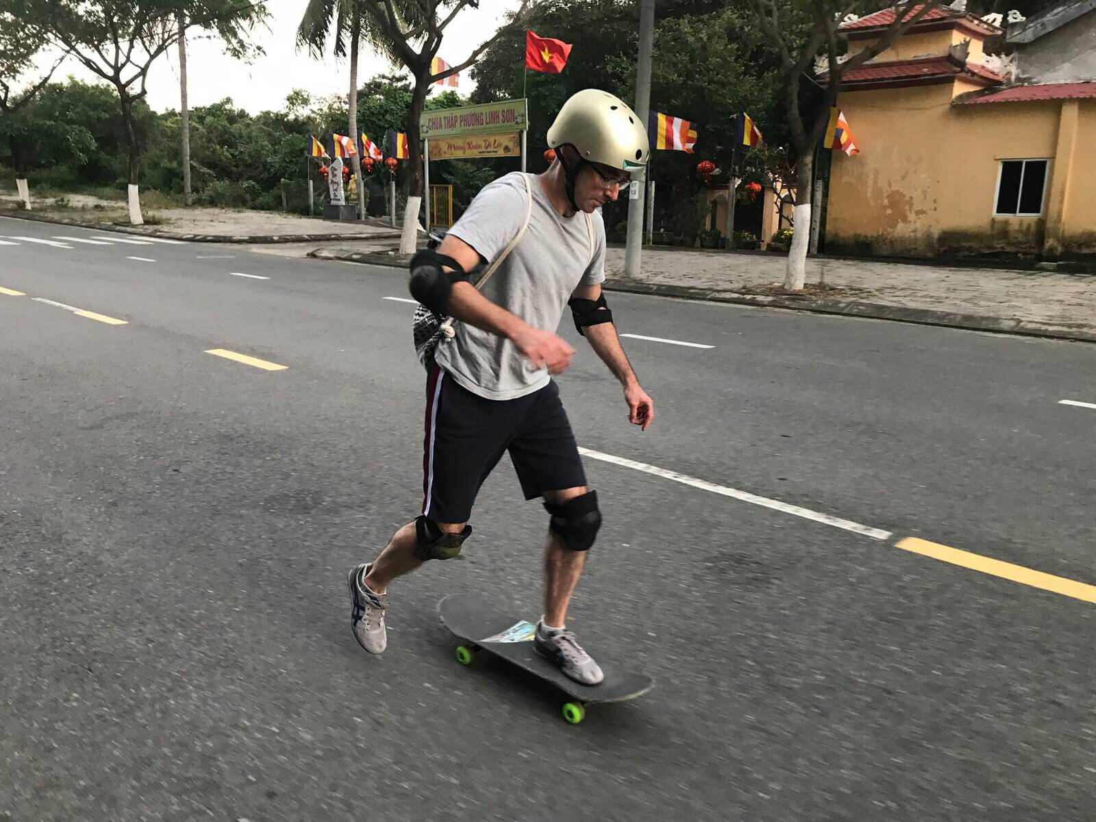 skateboarding lesson