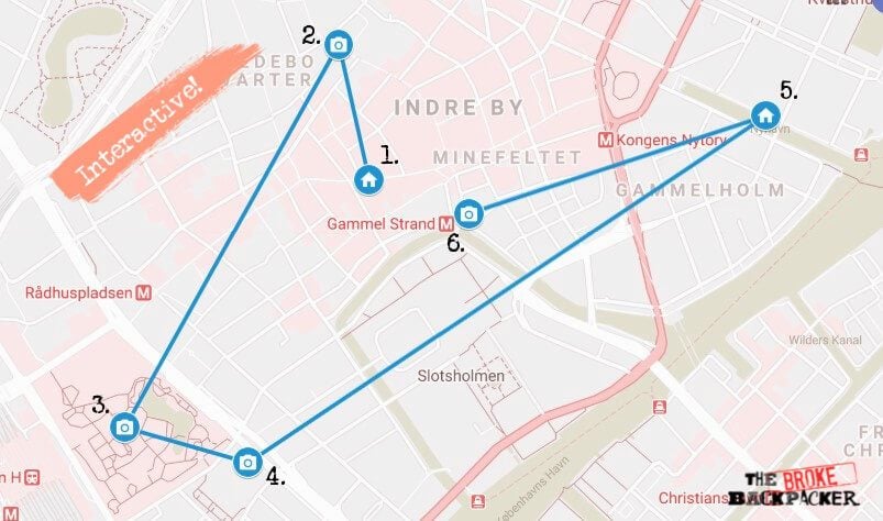 Copenhagen Day 1 Map