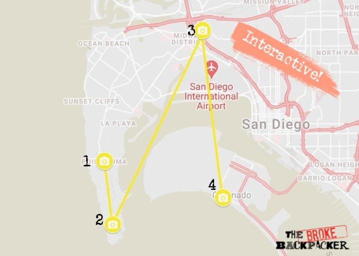 San Diego Day 2 Map