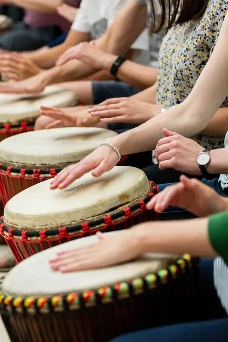 drum meditation session