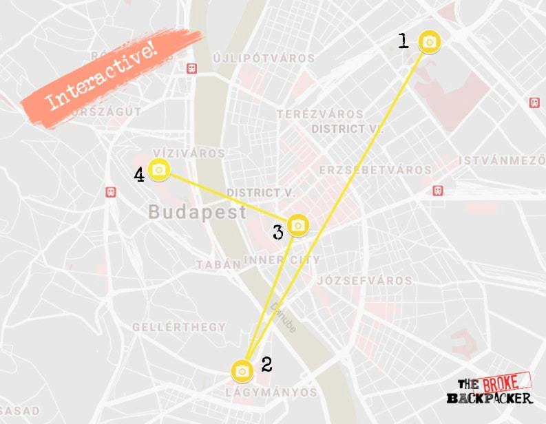 Budapest dag 3 rejseplan kort