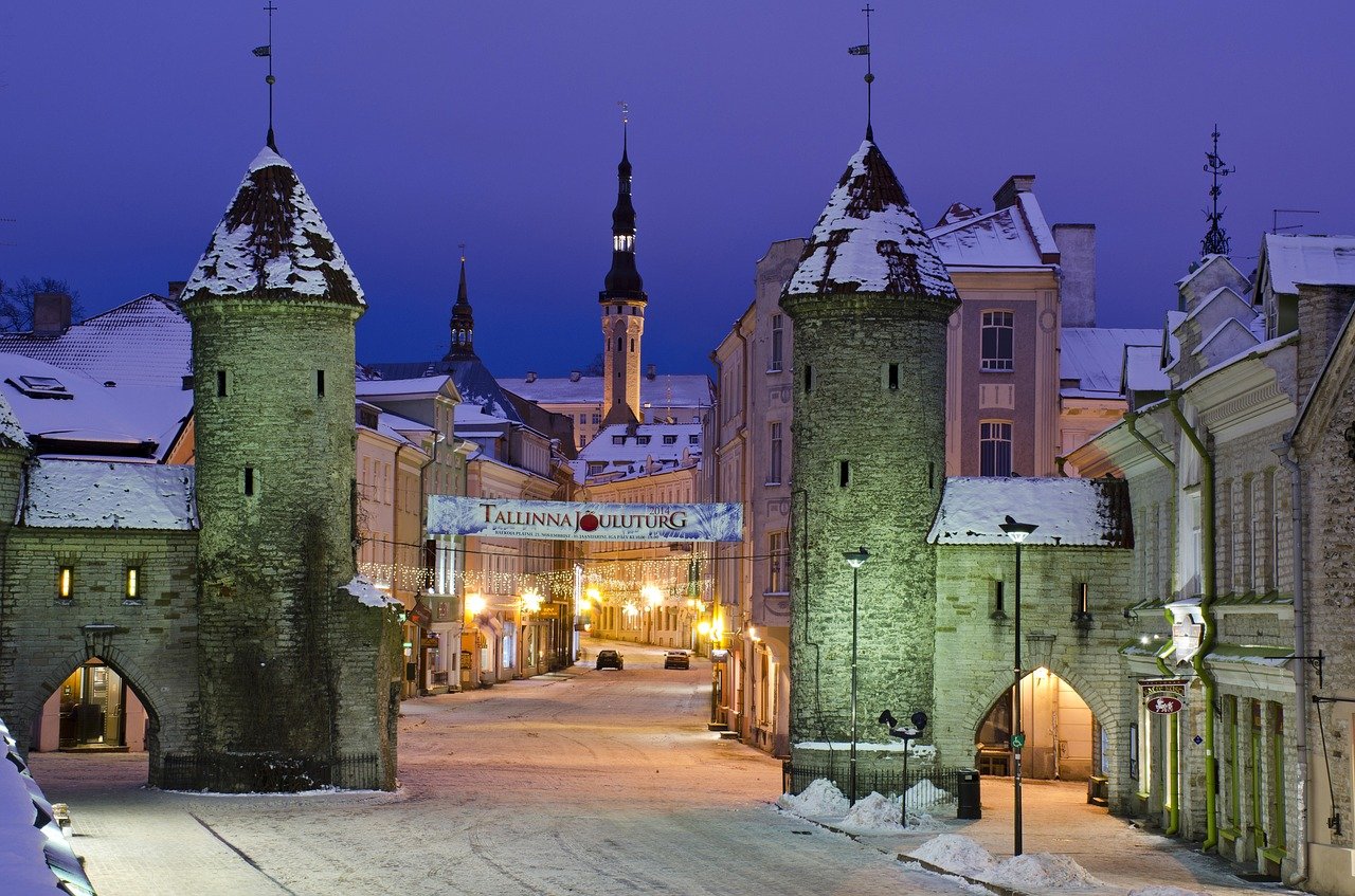 Tallinn in winter - best city in Europe for digital nomads