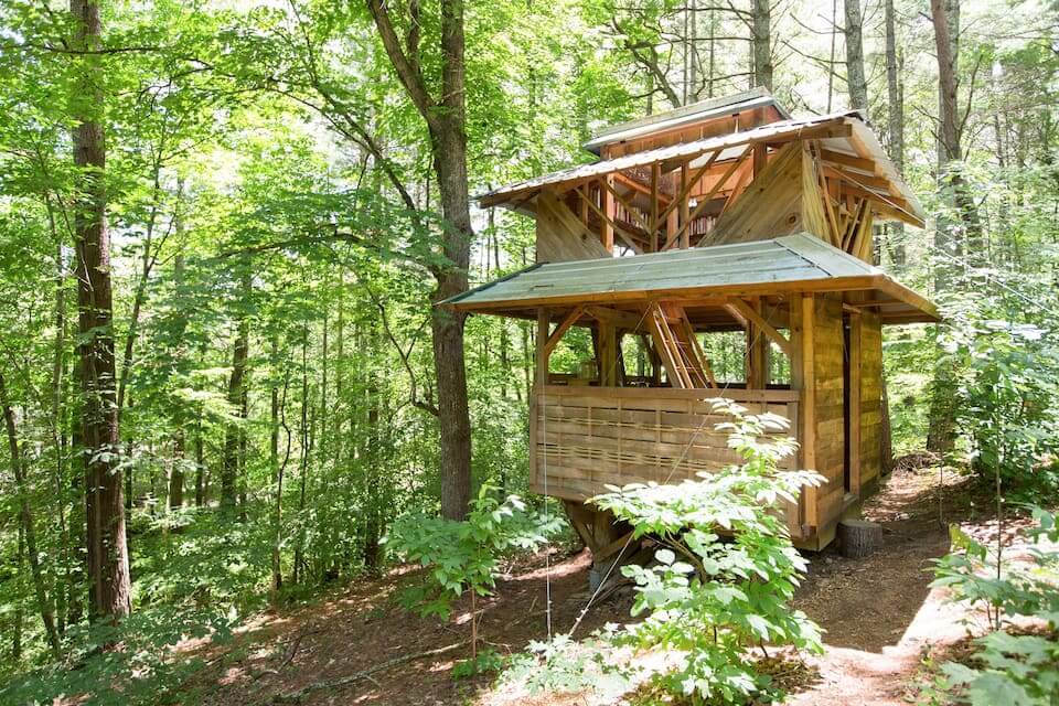 Most Unique Airbnb in Asheville Paradise Pagoda in the Trees